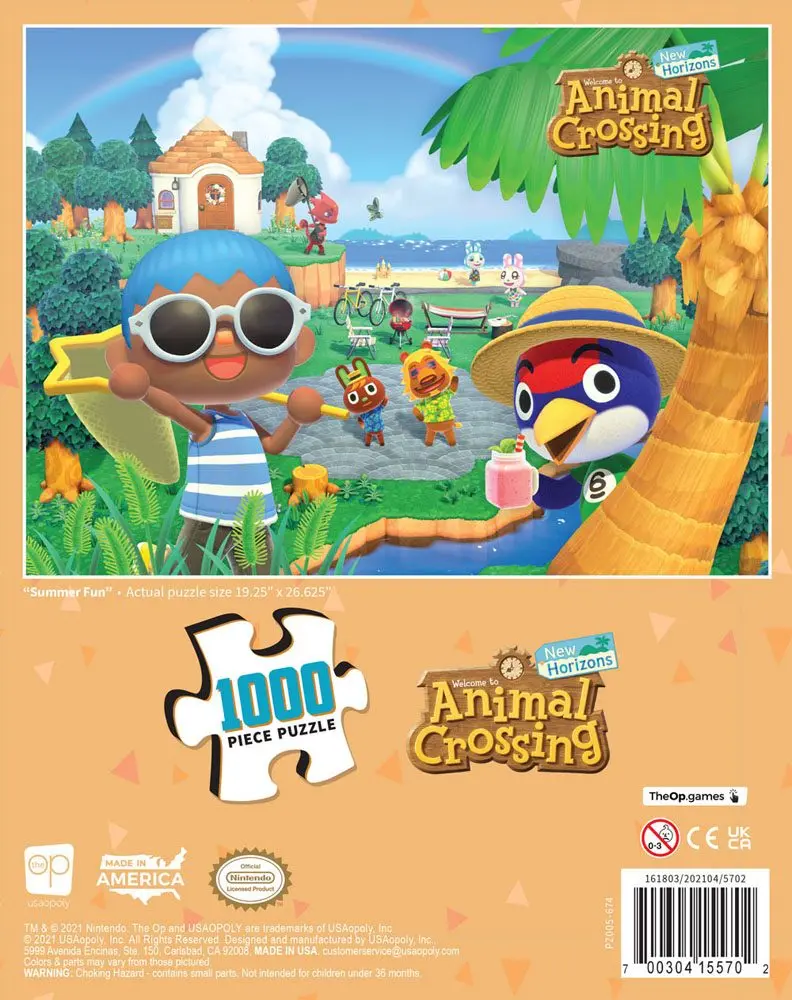 Animal Crossing New Horizons Jigsaw Puzzle Summer Fun (1000 pieces) product photo