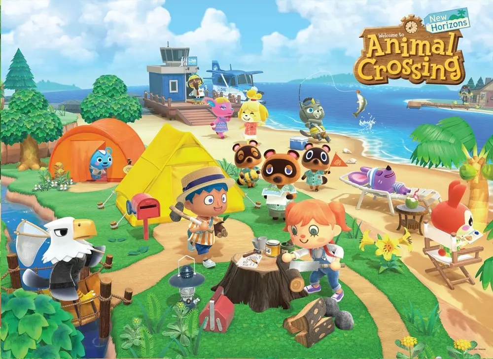 Animal Crossing New Horizons Jigsaw Puzzle Welcome to Animal Crossing (1000 pieces) product photo