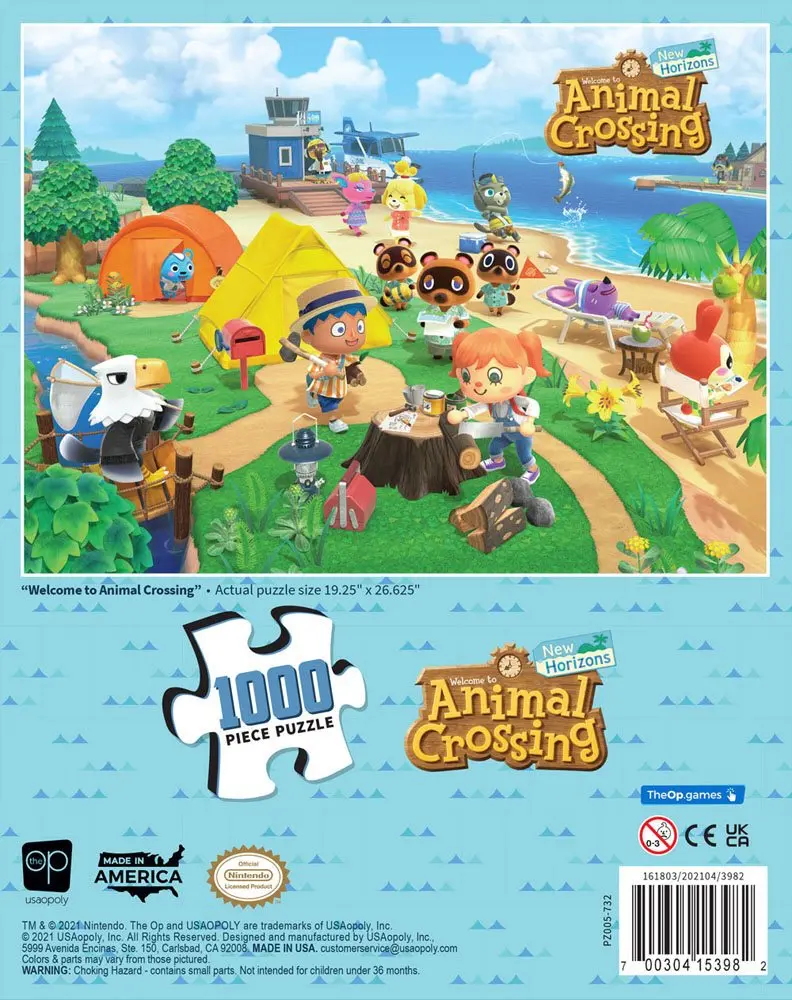 Animal Crossing New Horizons Jigsaw Puzzle Welcome to Animal Crossing (1000 pieces) product photo