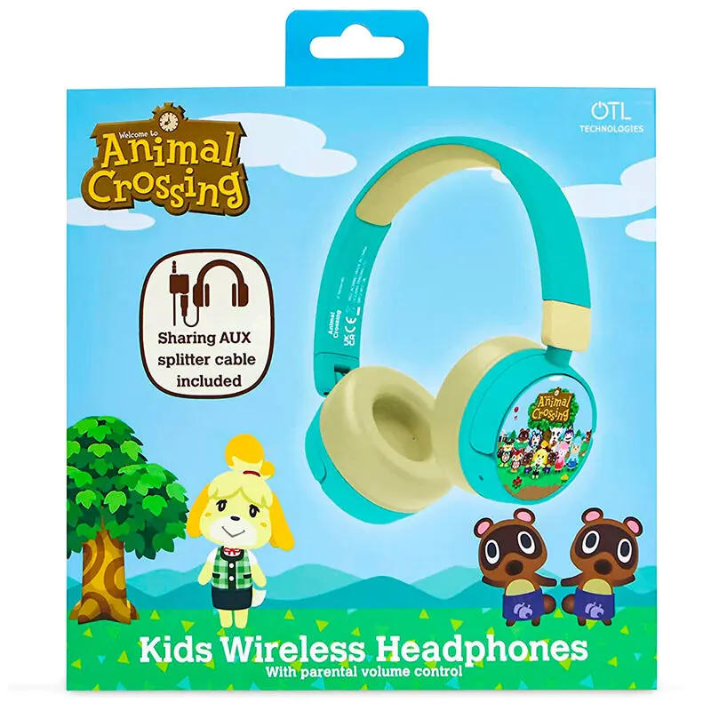 Animal Crossing wireless kids headphones product photo