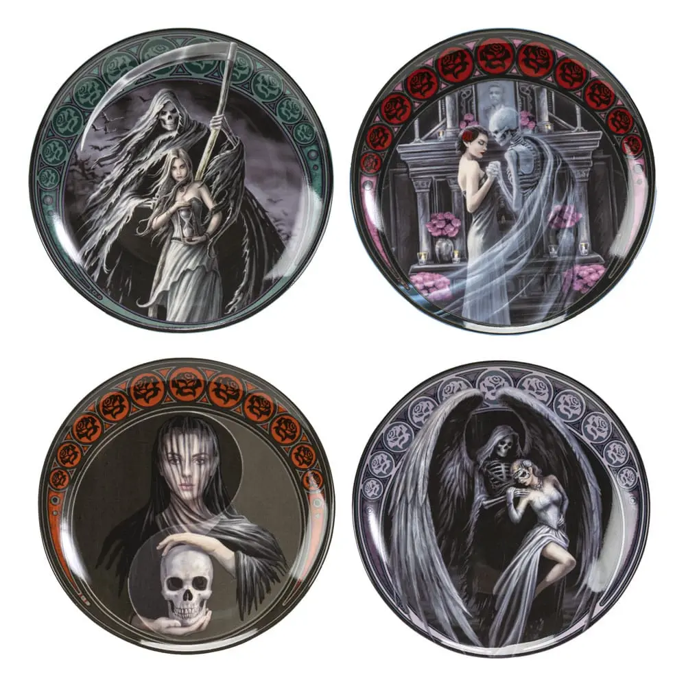 Anne Stokes Plates 4-Pack Dance with Death product photo
