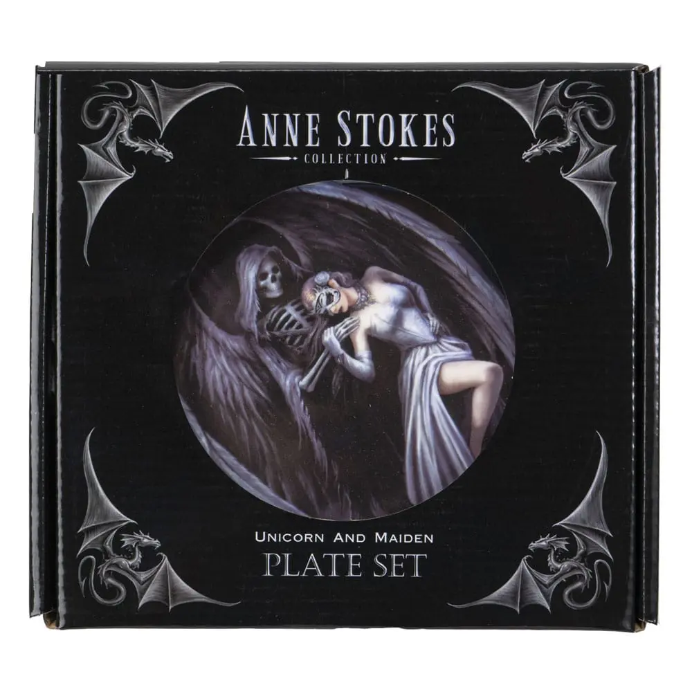 Anne Stokes Plates 4-Pack Dance with Death product photo