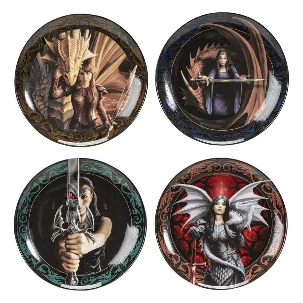 Anne Stokes Plates 4-Pack Warrior Maidens product photo