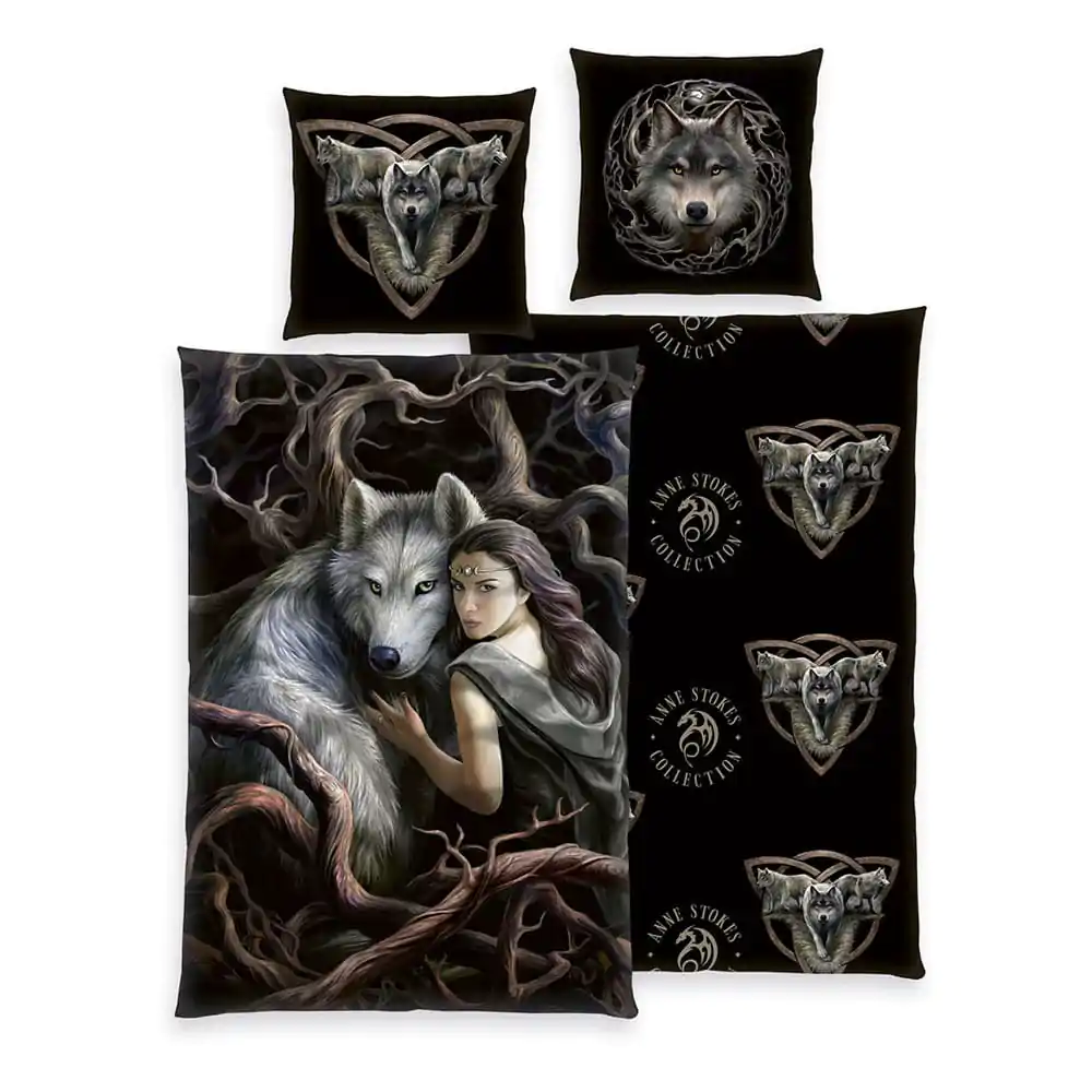 Anne Stokes bed linen Wolfs 135 x 200 cm product photo
