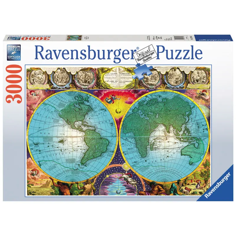 Antique globe puzzle 3000pcs product photo