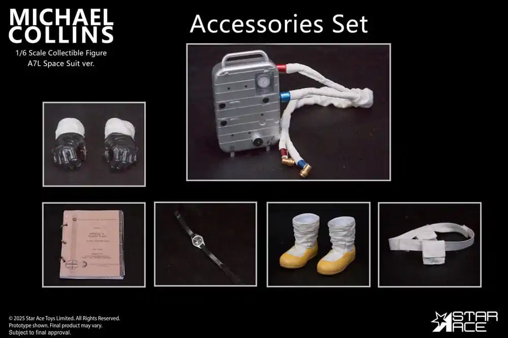 Apollo 11 Accessories for 1/6 Action figure Michael Collins  product photo