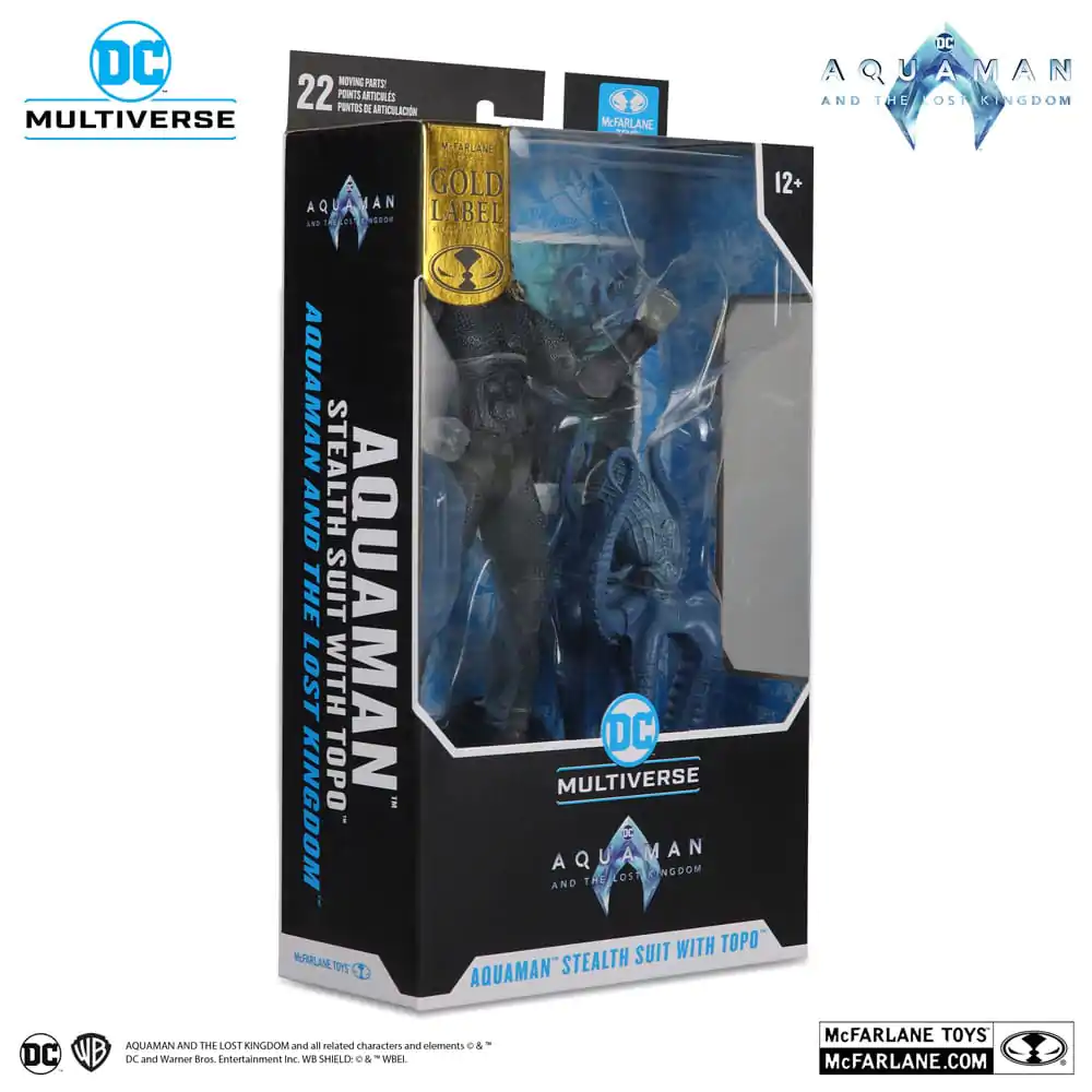 Aquaman and the Lost Kingdom DC Multiverse Action Figure Aquaman (Stealth Suit with Topo) (Gold Label) 18 cm product photo