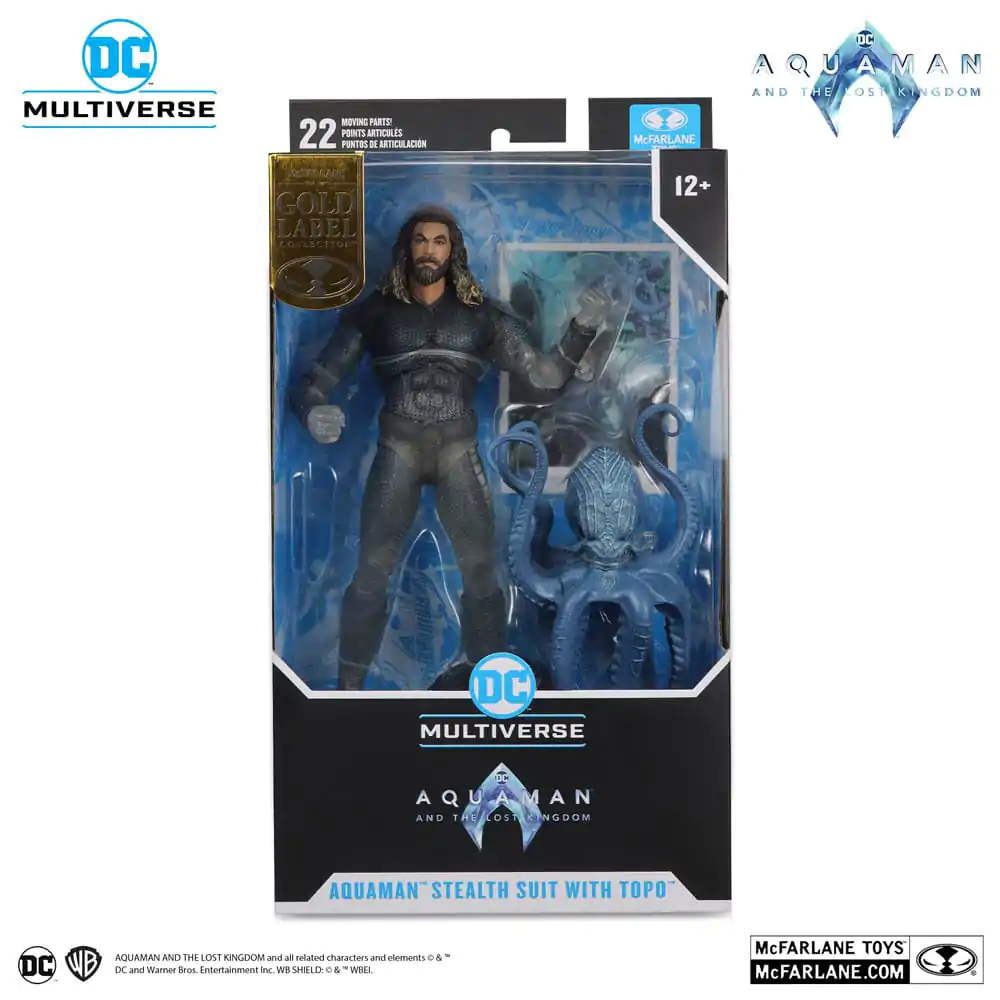 Aquaman and the Lost Kingdom DC Multiverse Action Figure Aquaman (Stealth Suit with Topo) (Gold Label) 18 cm product photo