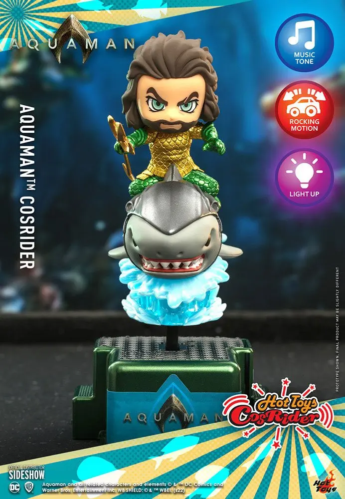 Aquaman CosRider Mini Figure with Sound &amp; Light Up Aquaman 13 cm product photo