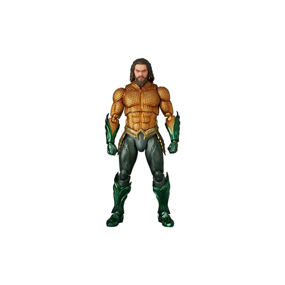 Aquaman Movie MAF EX Action Figure Aquaman Gold & Green Suit 16 cm product photo