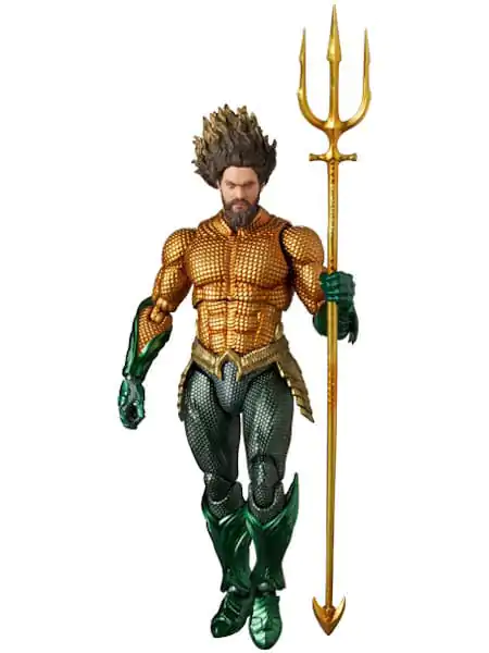 Aquaman Movie MAF EX Action Figure Aquaman Gold & Green Suit 16 cm product photo