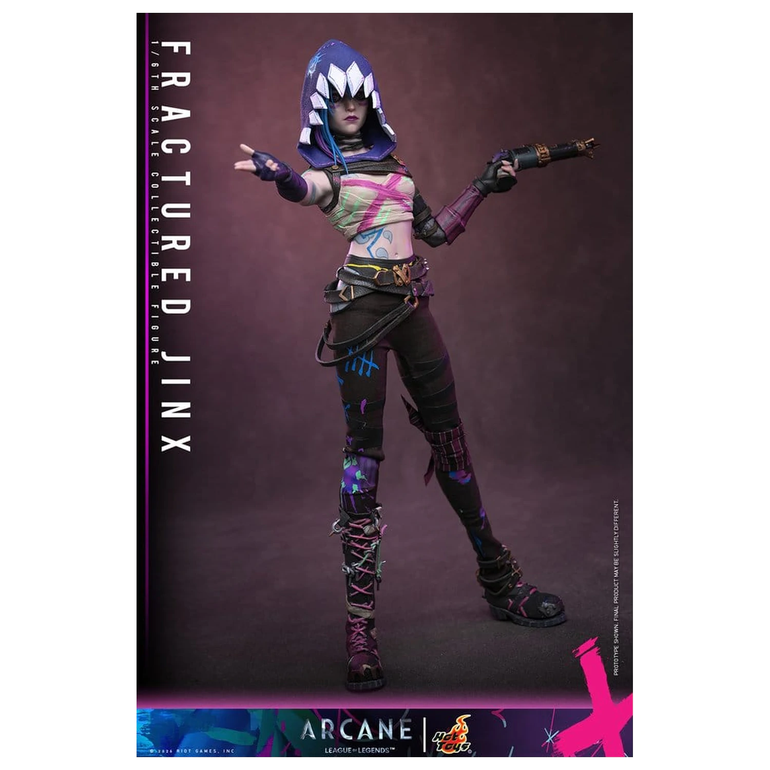 Arcane Action Figure 1/6 Fractured Jinx 28 cm product photo