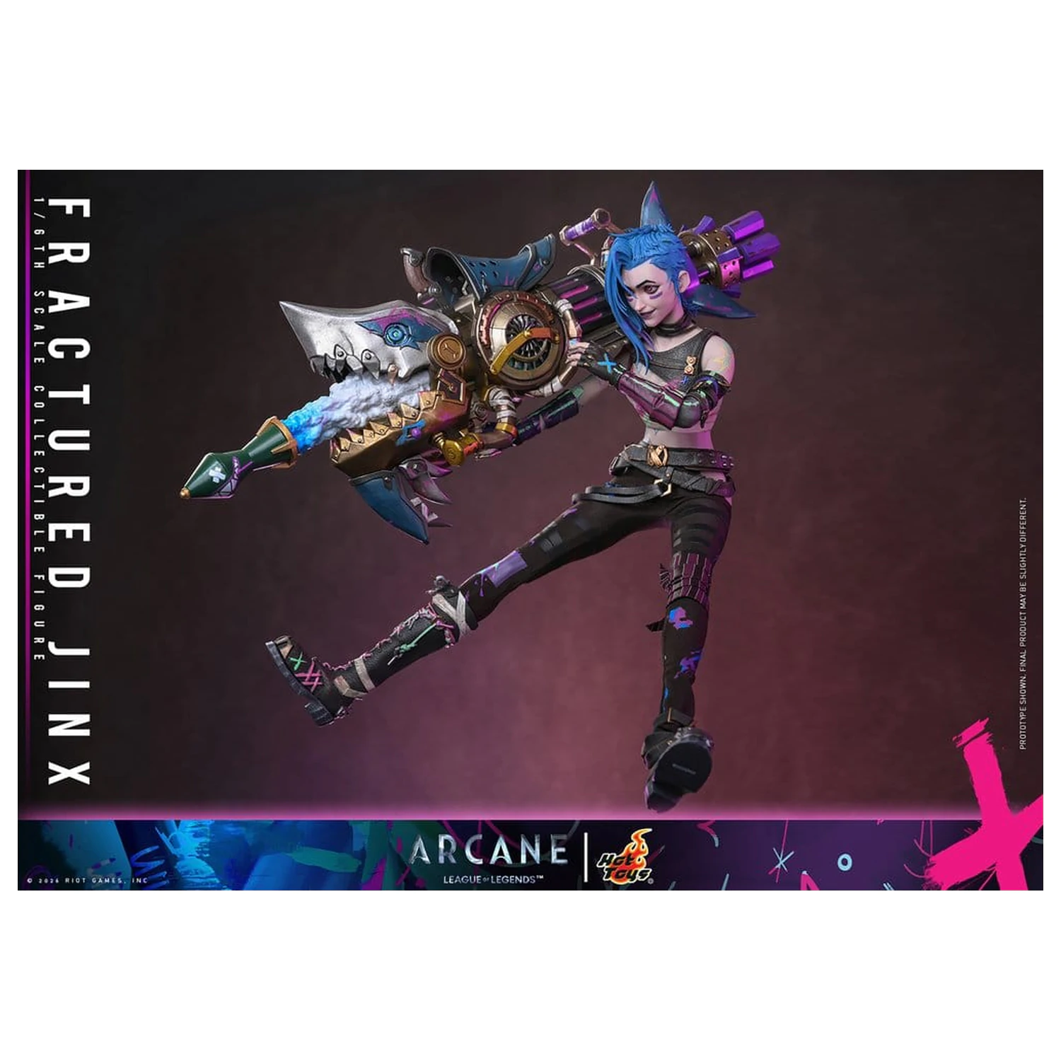 Arcane Action Figure 1/6 Fractured Jinx 28 cm product photo