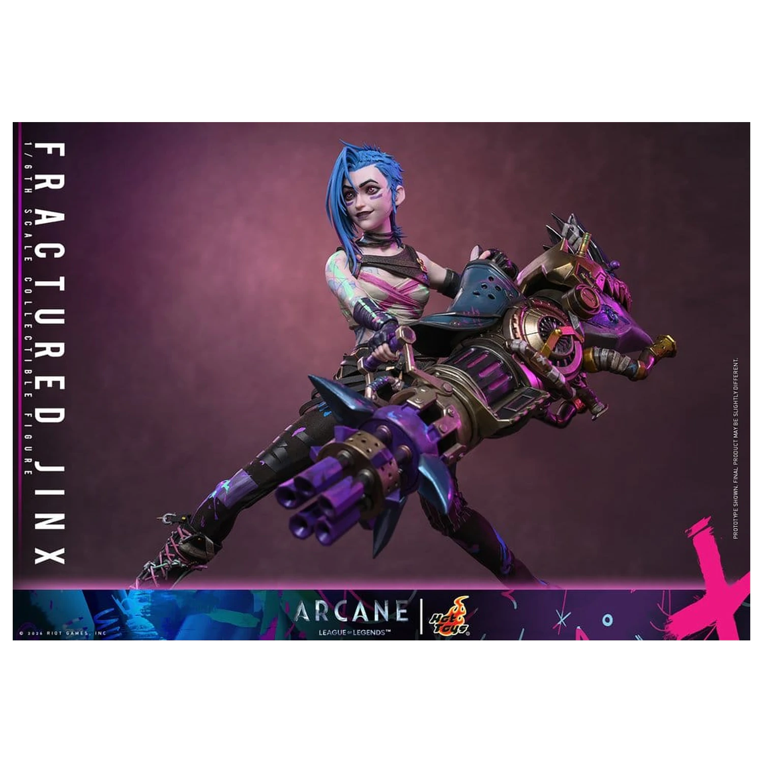 Arcane Action Figure 1/6 Fractured Jinx 28 cm product photo