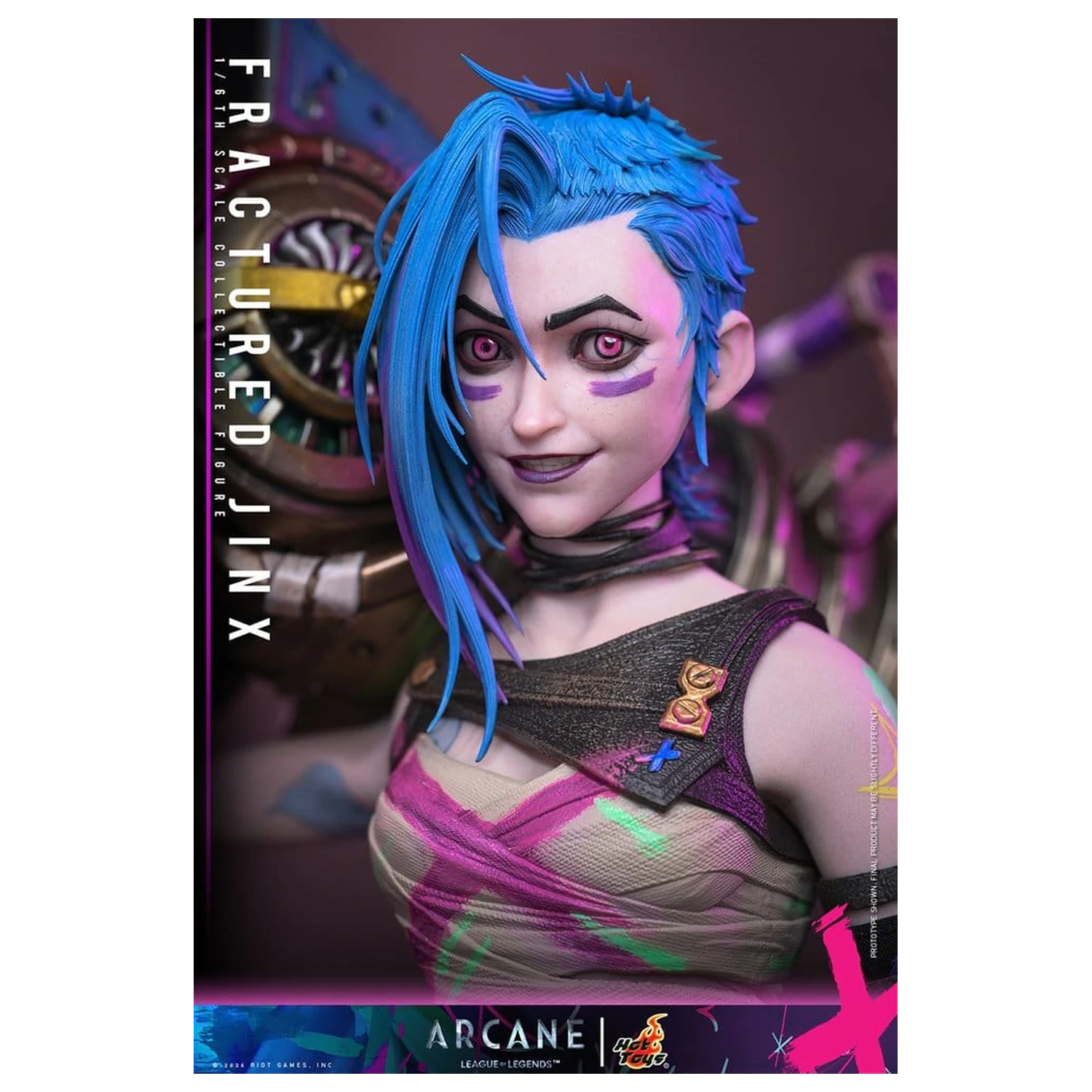 Arcane Action Figure 1/6 Fractured Jinx 28 cm product photo