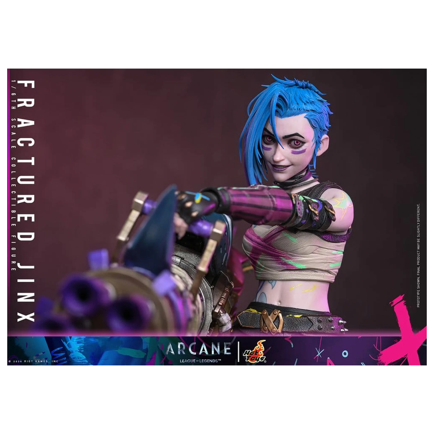 Arcane Action Figure 1/6 Fractured Jinx 28 cm product photo