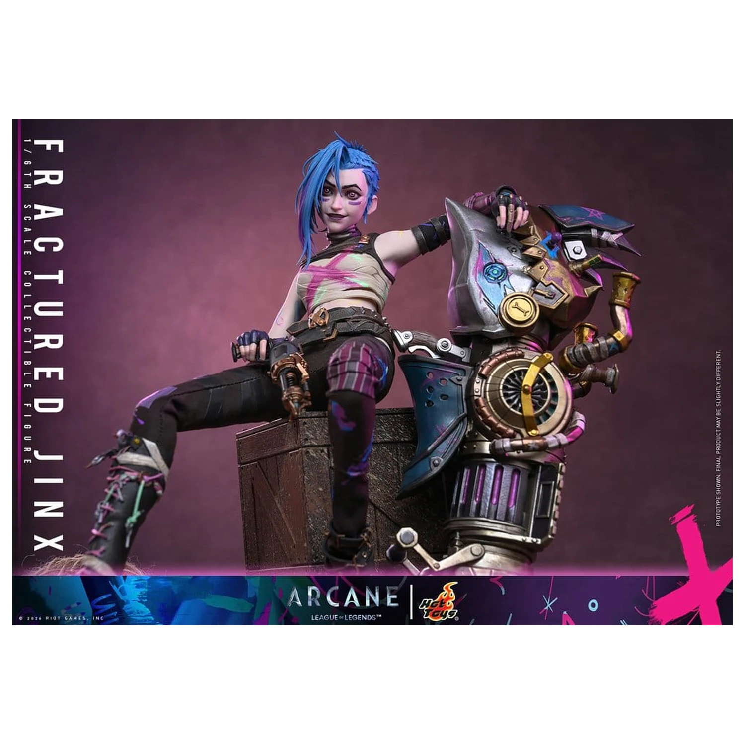 Arcane Action Figure 1/6 Fractured Jinx 28 cm product photo