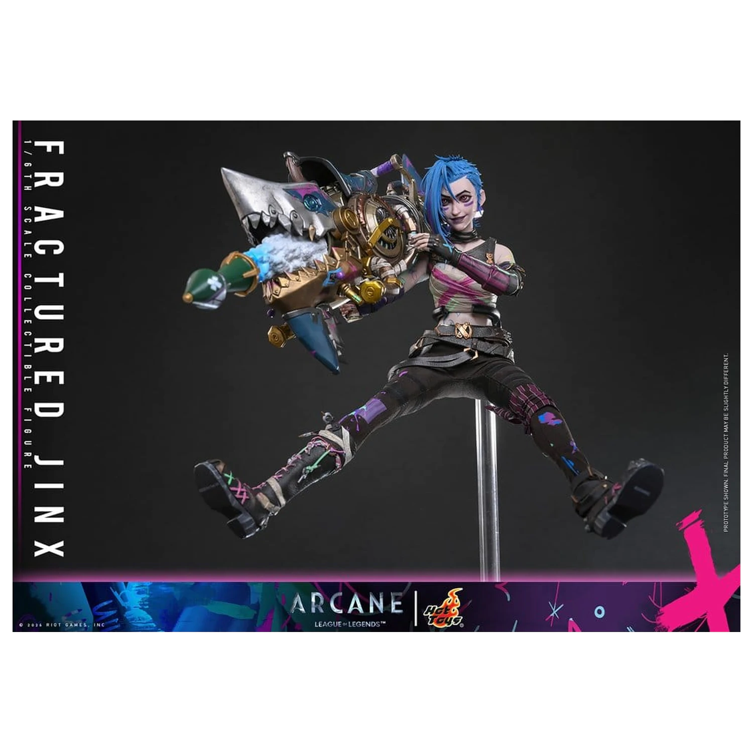 Arcane Action Figure 1/6 Fractured Jinx 28 cm product photo