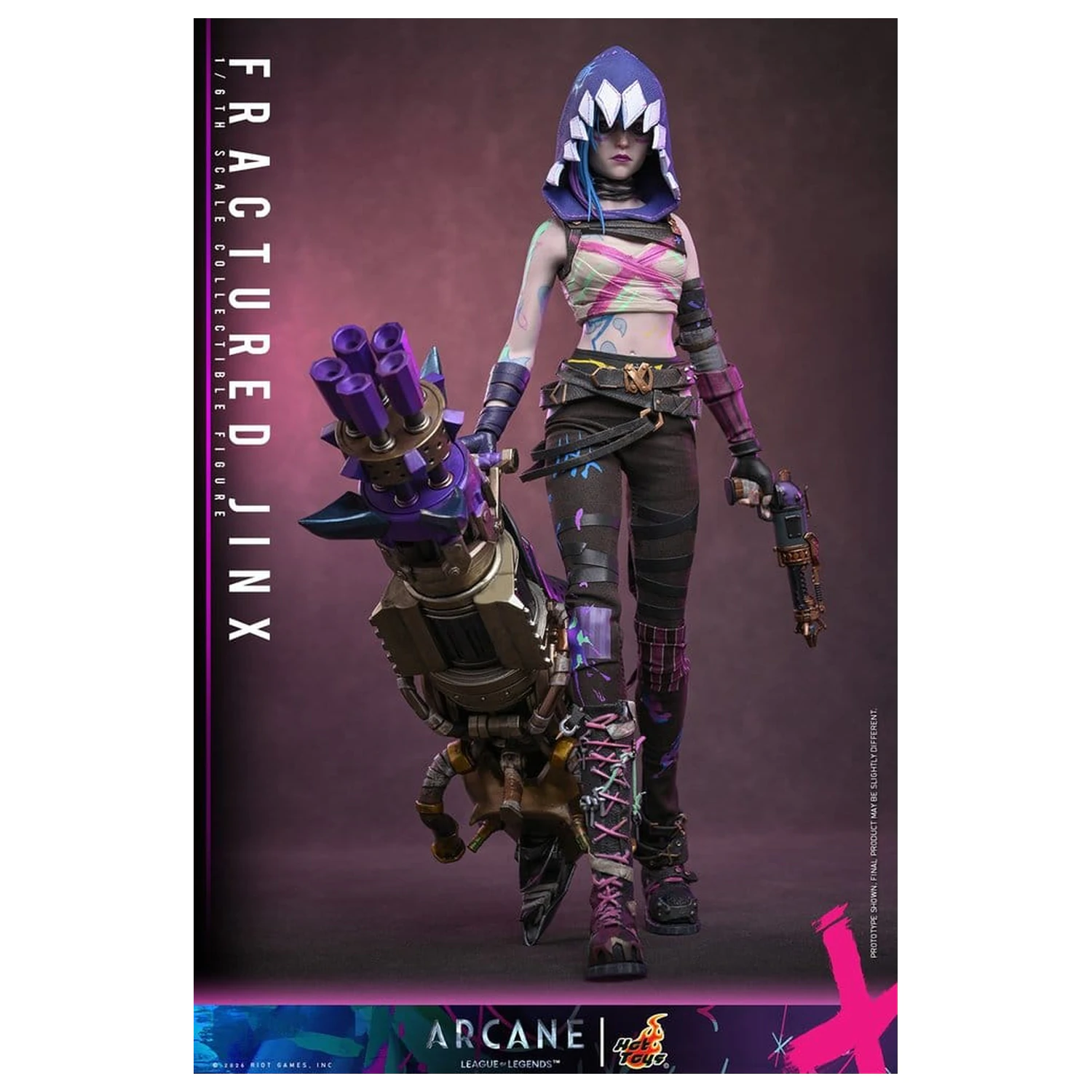 Arcane Action Figure 1/6 Fractured Jinx 28 cm product photo