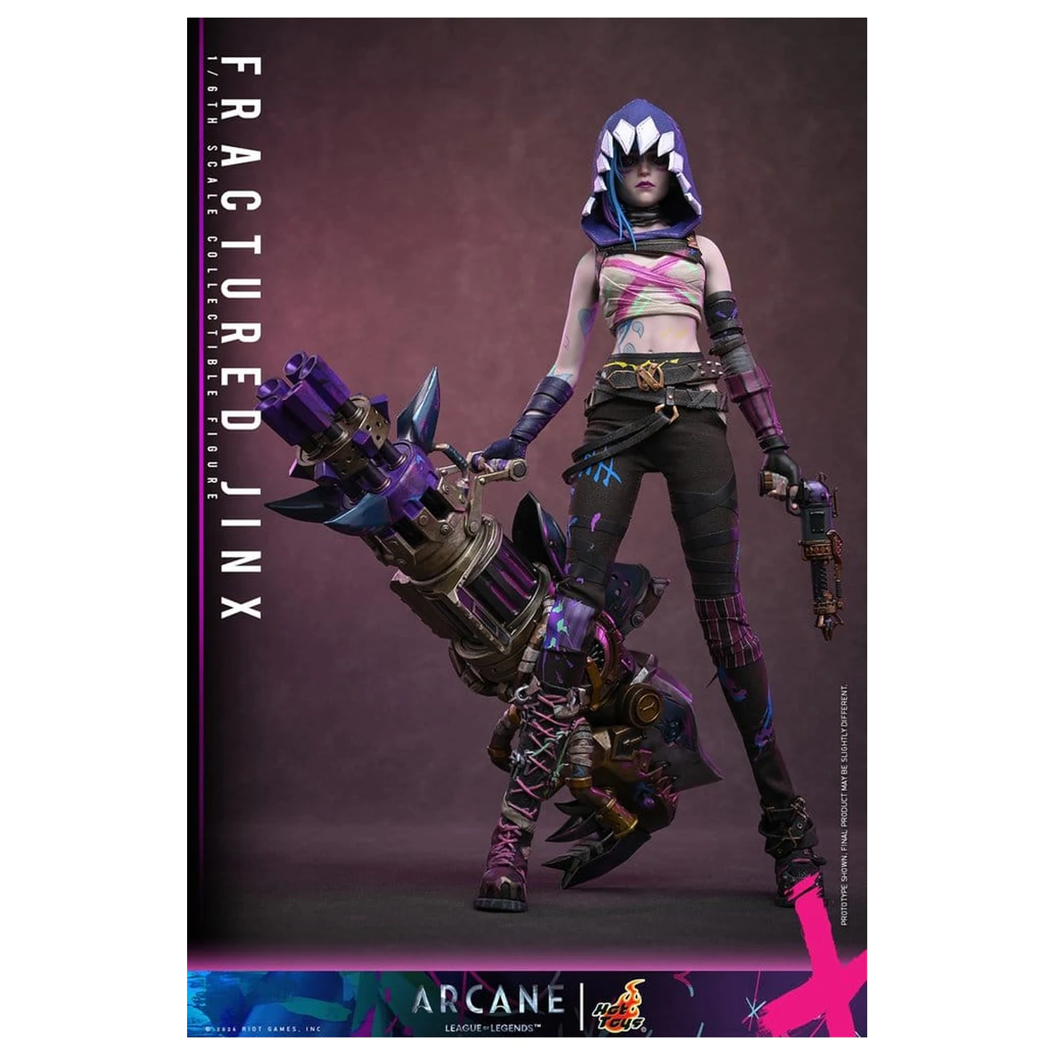 Arcane Action Figure 1/6 Fractured Jinx 28 cm product photo
