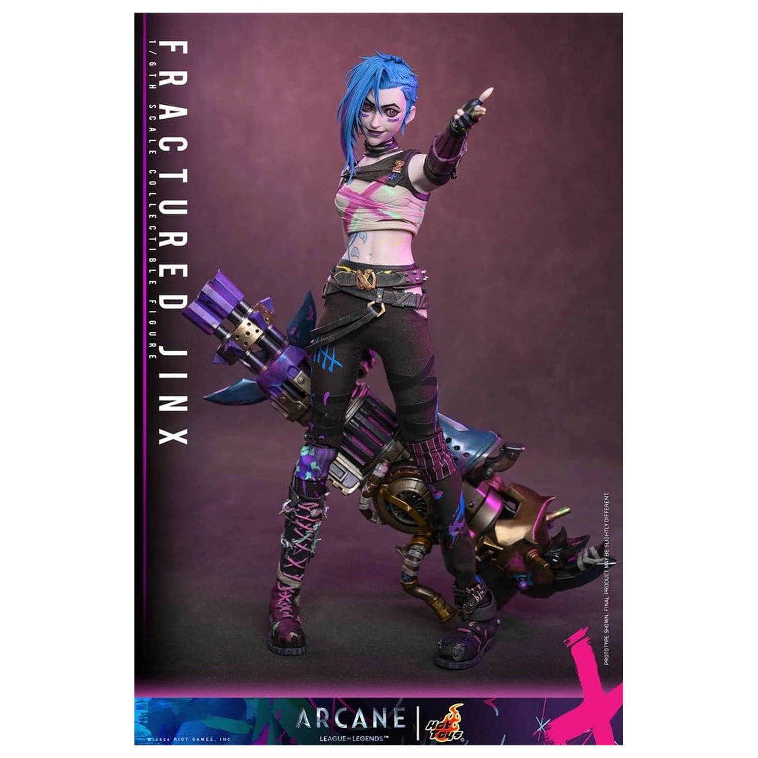 Arcane Action Figure 1/6 Fractured Jinx 28 cm product photo