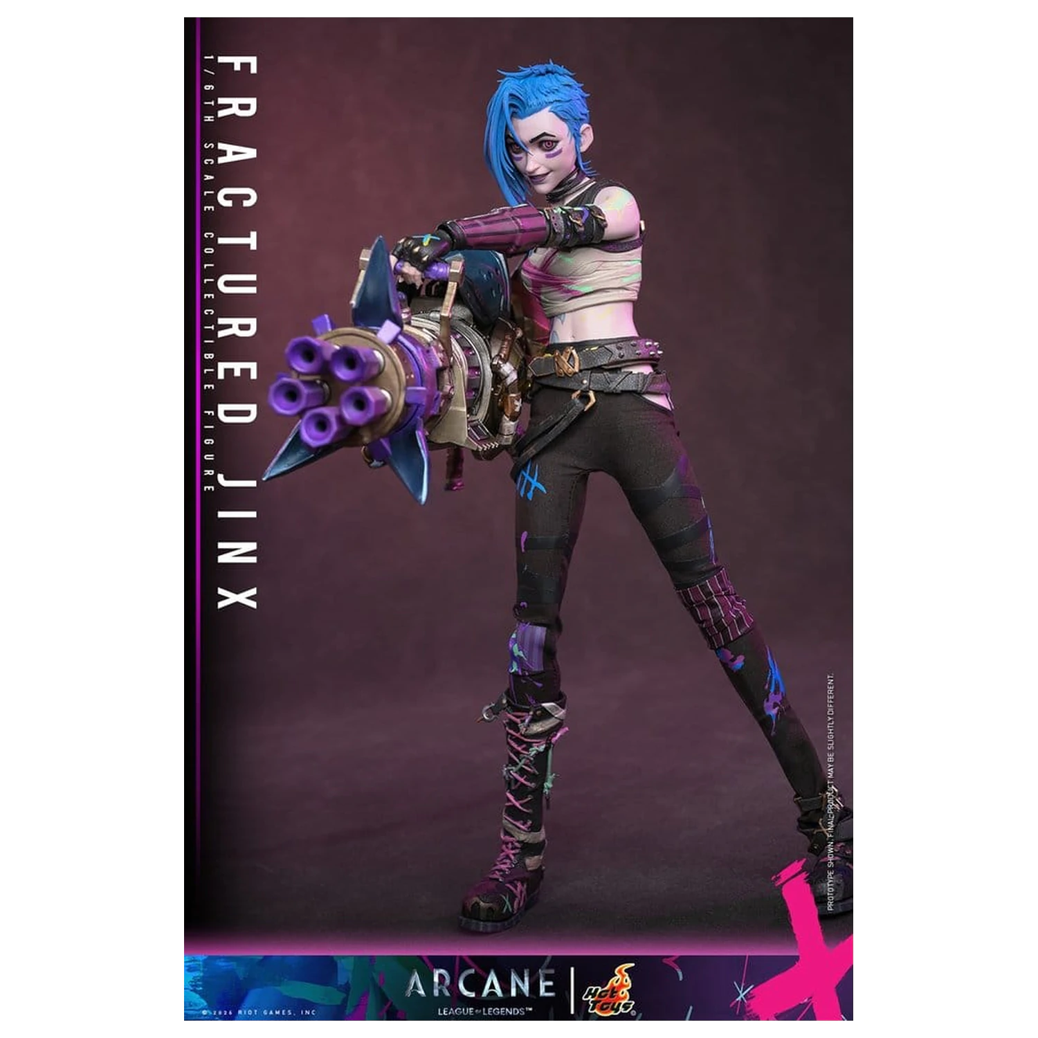 Arcane Action Figure 1/6 Fractured Jinx 28 cm product photo