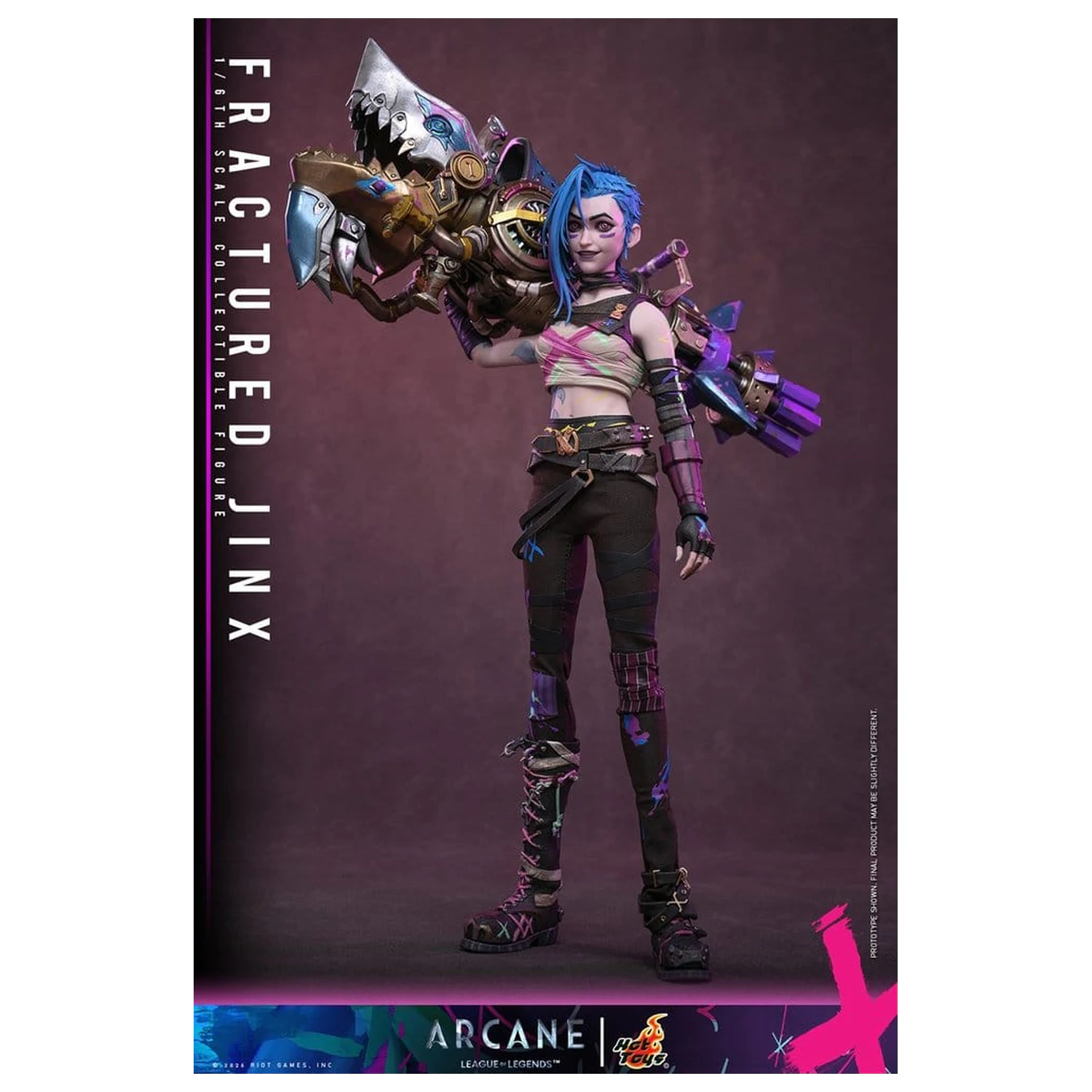 Arcane Action Figure 1/6 Fractured Jinx 28 cm product photo
