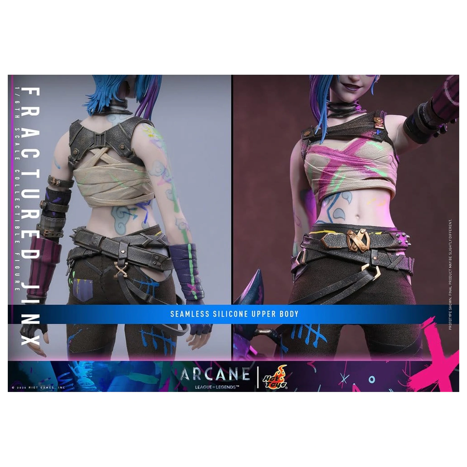 Arcane Action Figure 1/6 Fractured Jinx 28 cm product photo