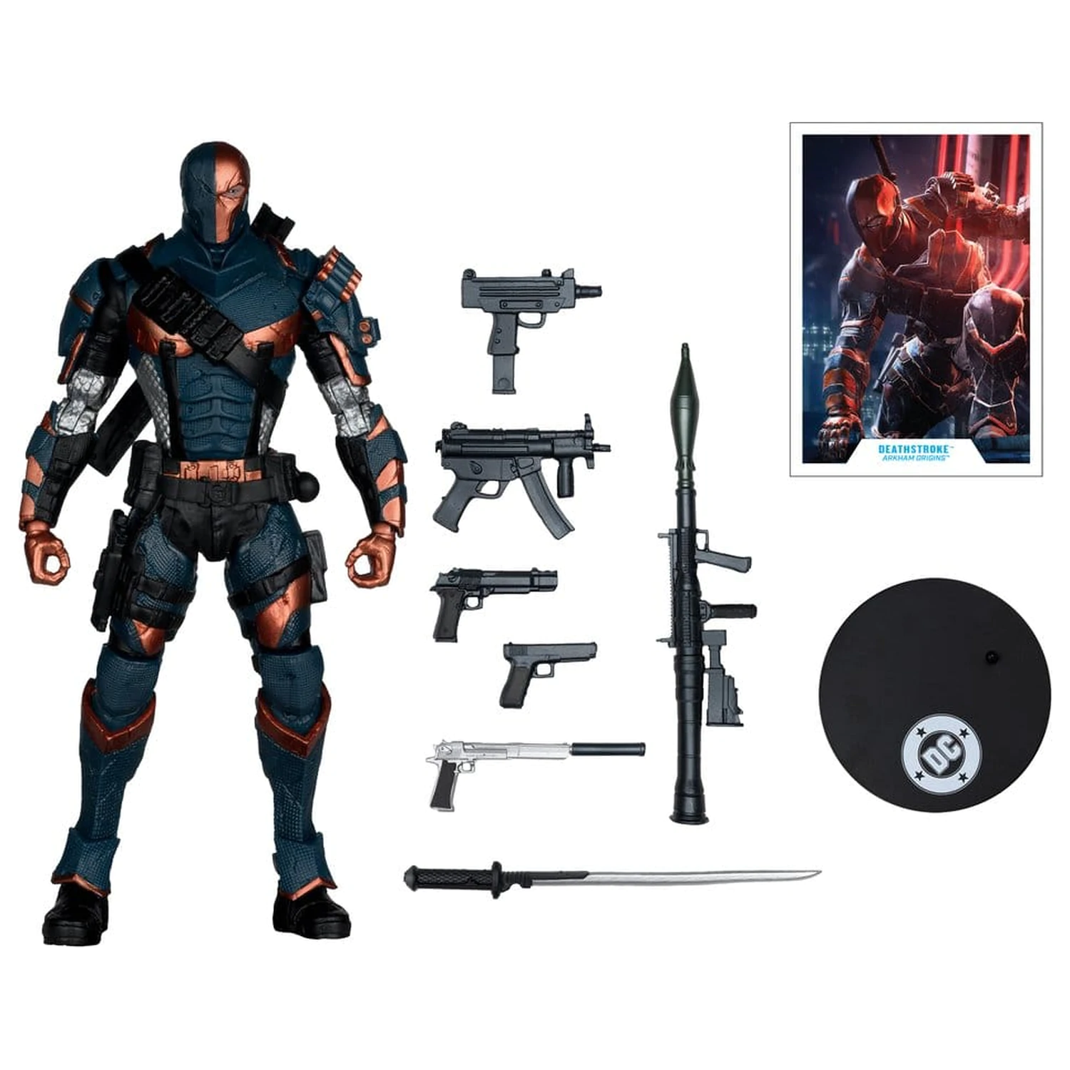 Arkham Origins DC Multiverse Action Figure Deathstroke 19 cm product photo