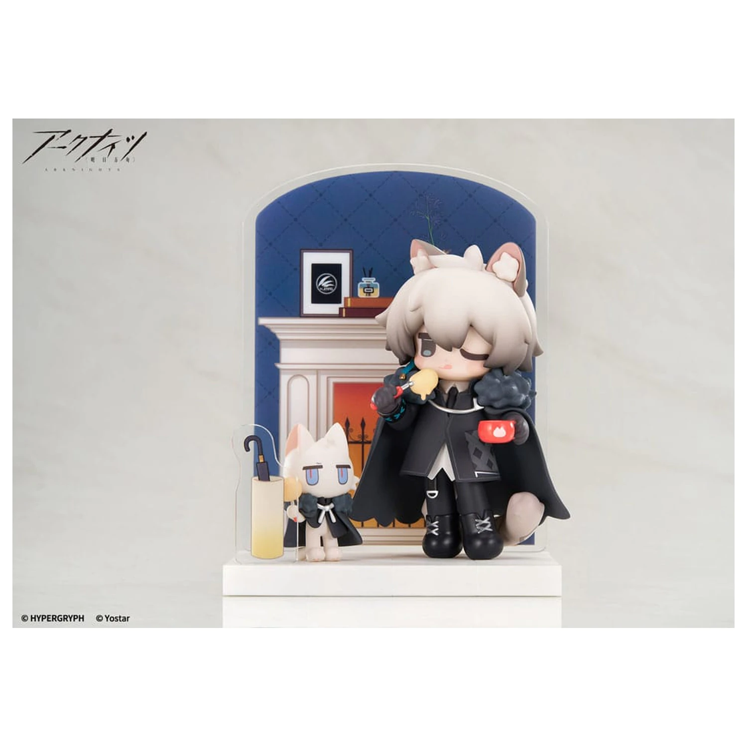 Arknights Would You Like A Dessert? Mini Series PVC Statue SilverAsh 10 cm     product photo
