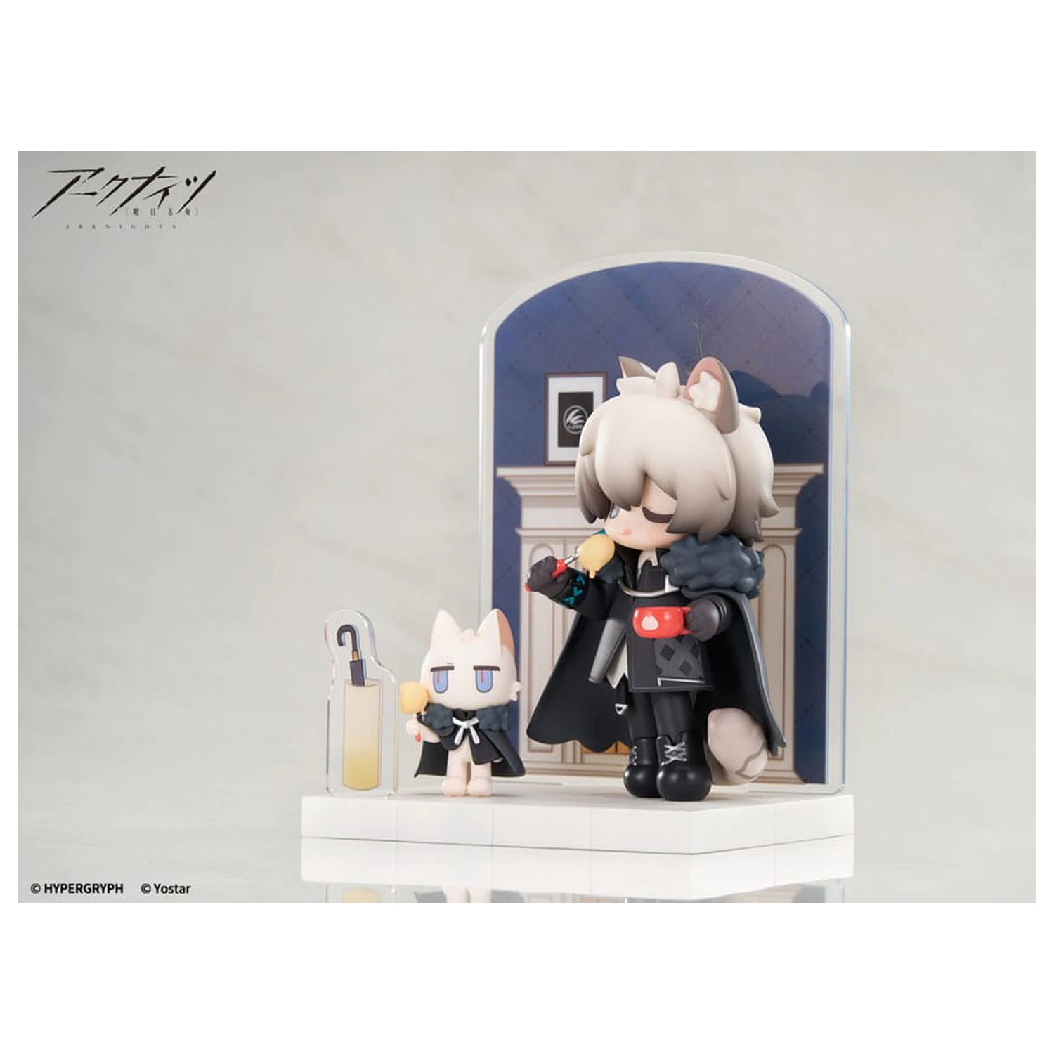 Arknights Would You Like A Dessert? Mini Series PVC Statue SilverAsh 10 cm     product photo