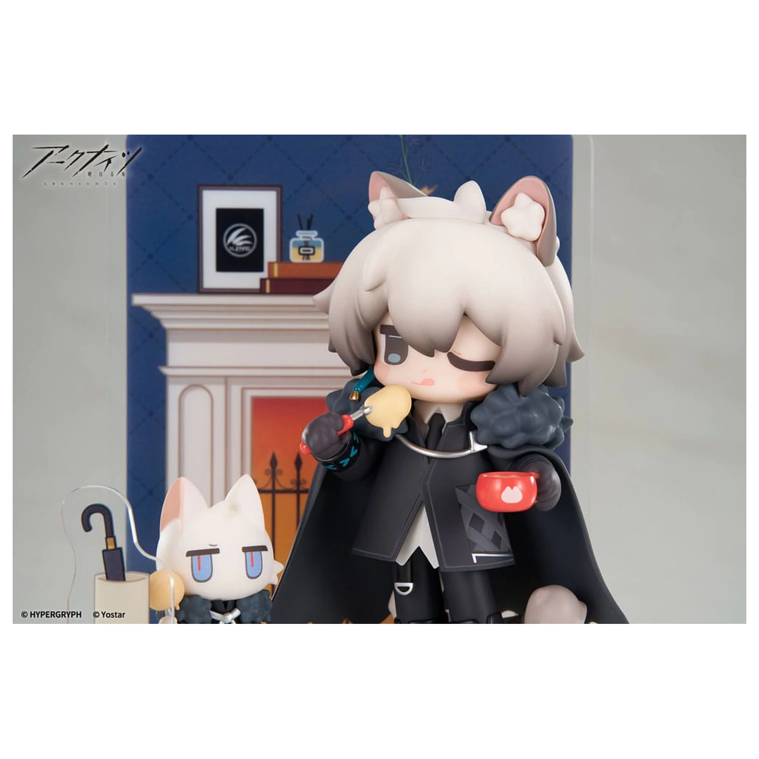Arknights Would You Like A Dessert? Mini Series PVC Statue SilverAsh 10 cm     product photo