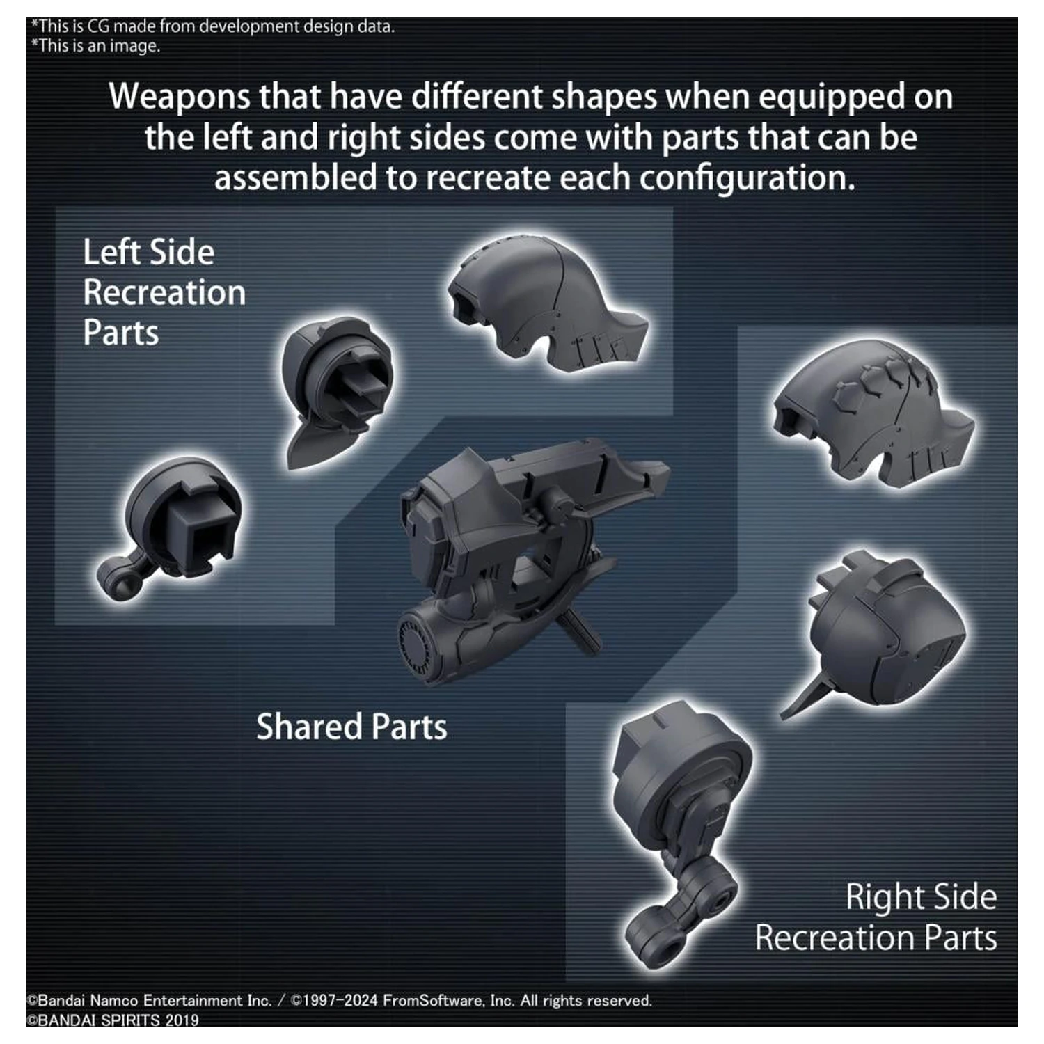 Armored Core VI 30mm Option Parts Set Weapon Set 01 Model Kit product photo