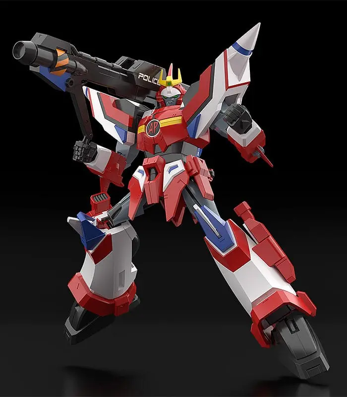 Armored Police Metal Jack Moderoid Plastic Model Kit Hyper Red Jack Armor 16 cm product photo