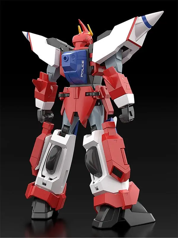 Armored Police Metal Jack Moderoid Plastic Model Kit Hyper Red Jack Armor 16 cm product photo