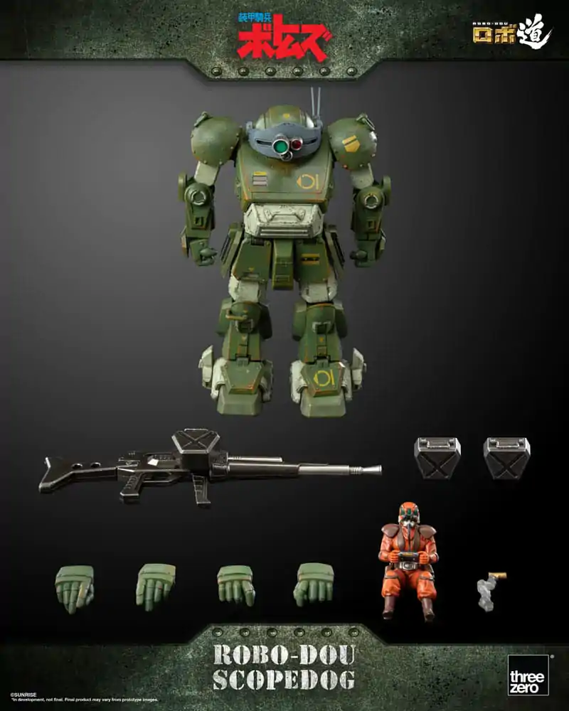 Armored Trooper Votoms Robo-Dou Action Figure Scopedog 15 cm product photo
