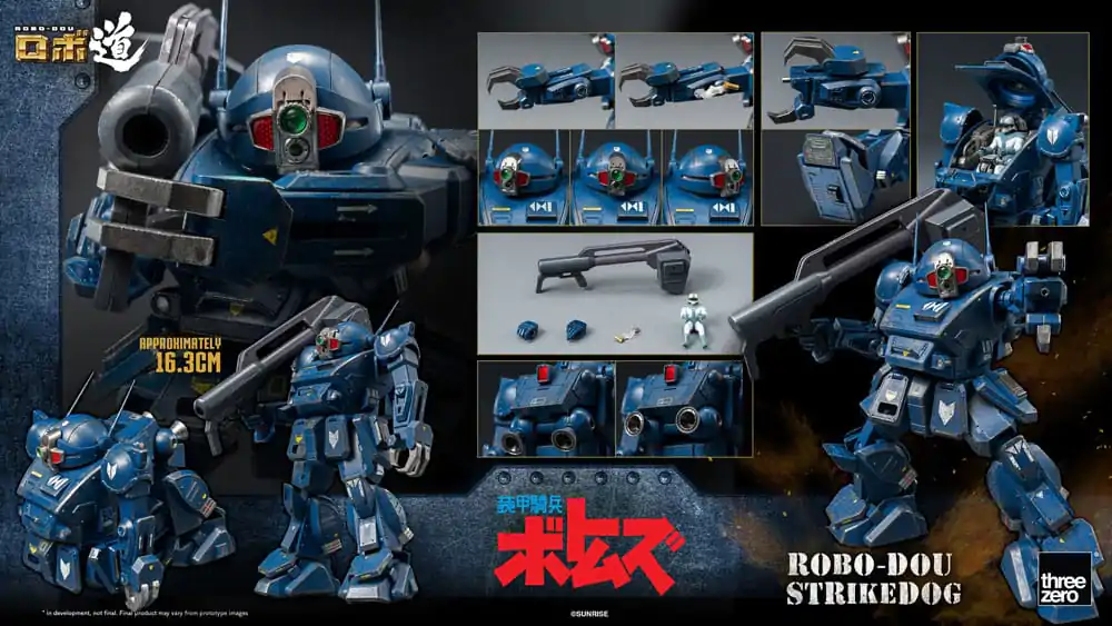 Armored Trooper Votoms Robo-Dou Action Figure Strikedog 16 cm product photo