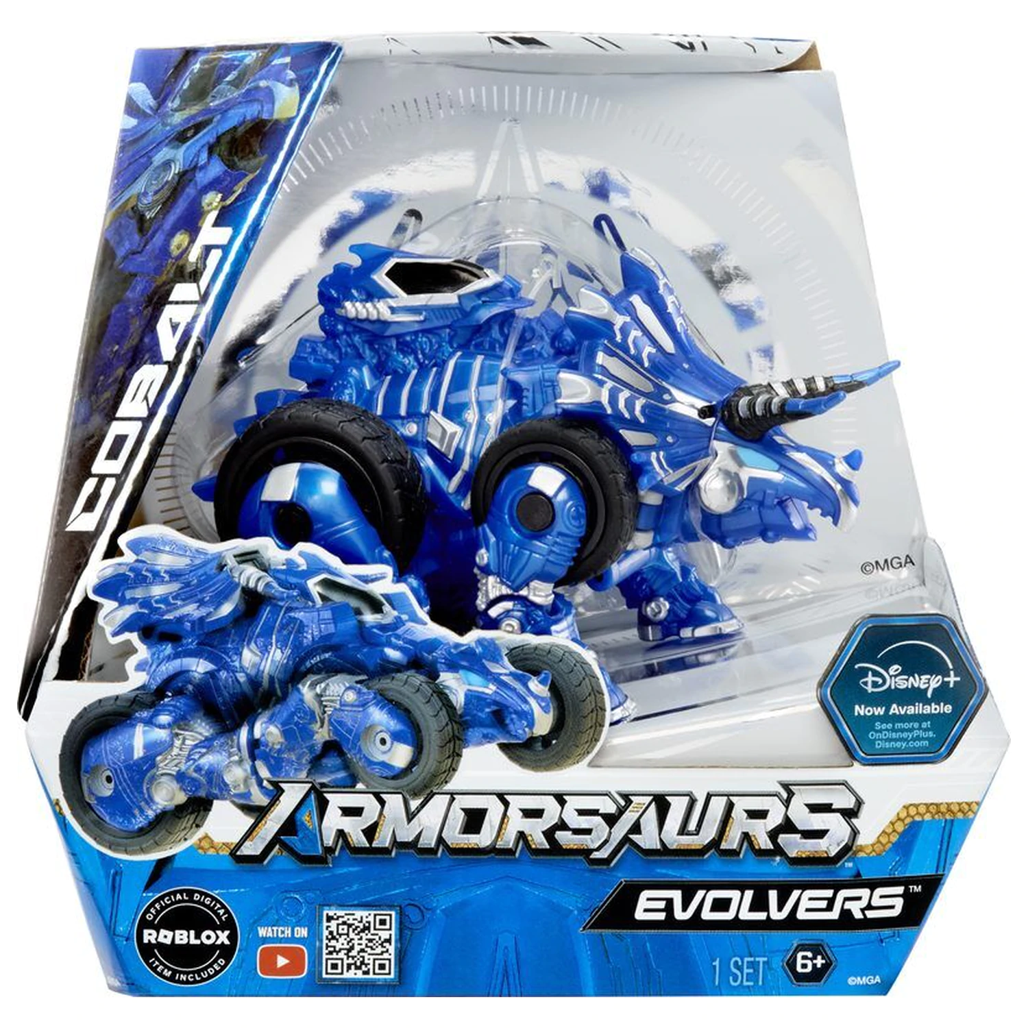 Armorsaurs Evolver Triceratops Cobalt figure product photo