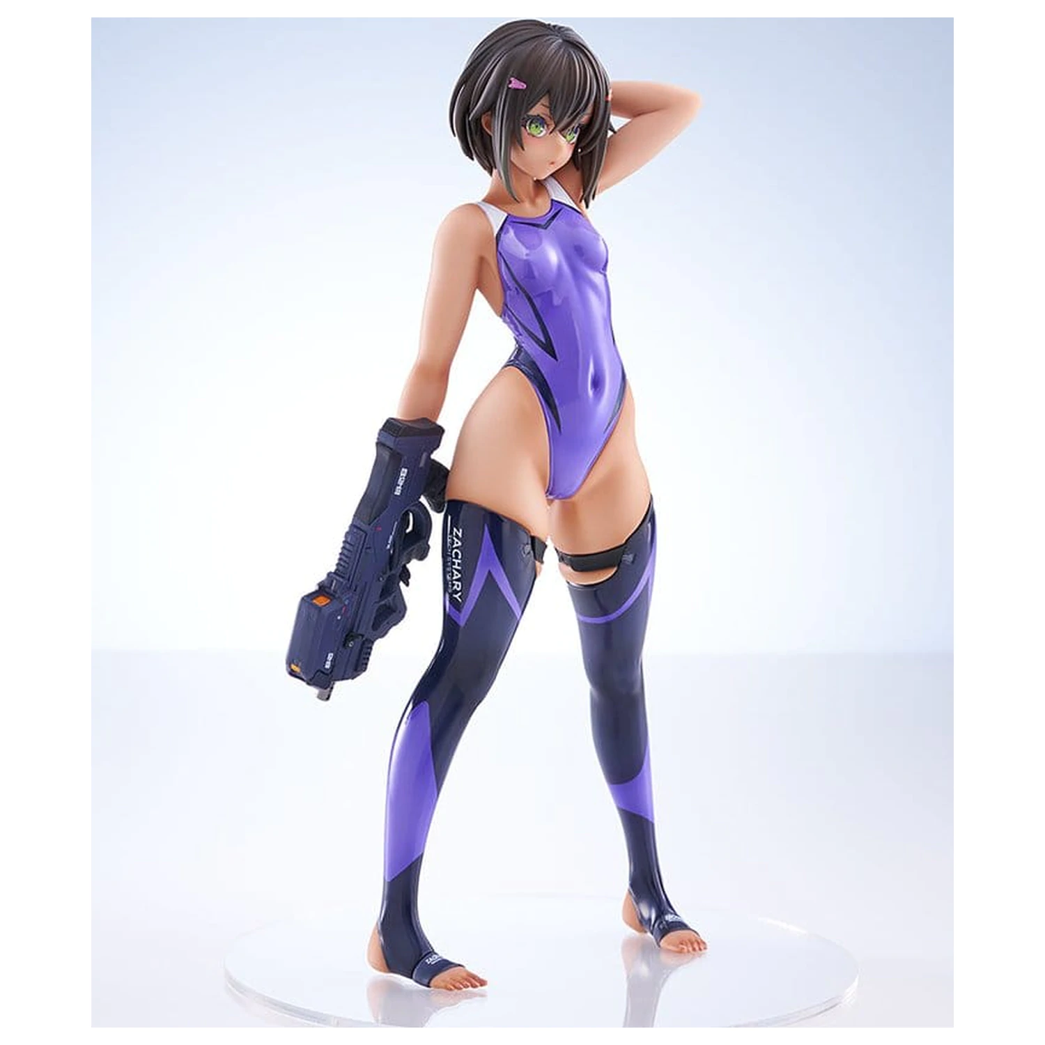 Arms Note PVC Figure 1/7 Buchou-chan of the Swimming Club Purple Swimsuit Ver. 22 cm product photo