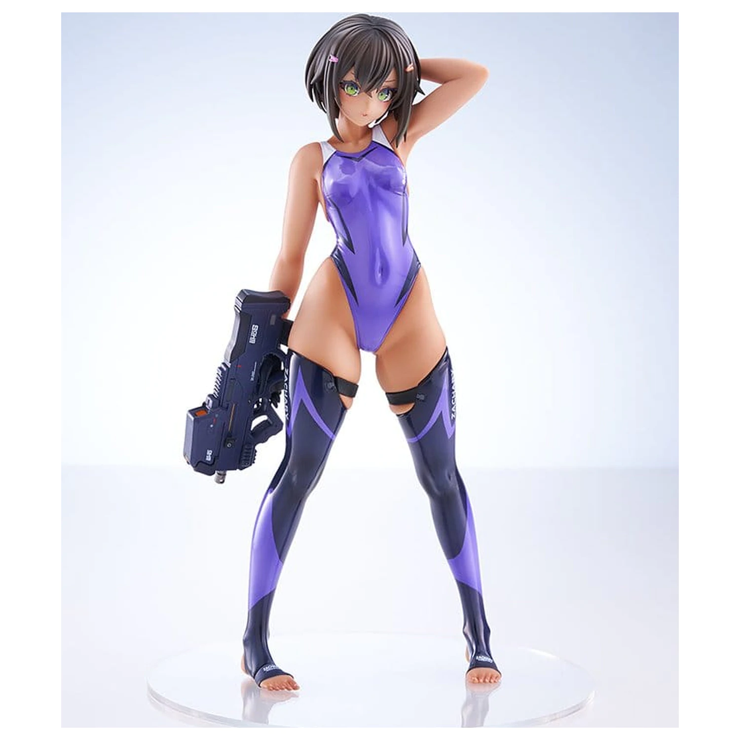 Arms Note PVC Figure 1/7 Buchou-chan of the Swimming Club Purple Swimsuit Ver. 22 cm product photo