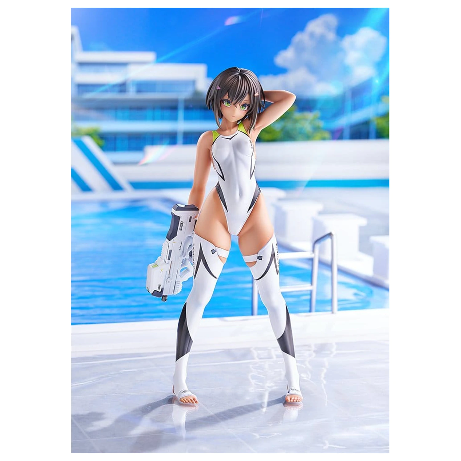 Arms Note PVC Figure 1/7 Buchou-chan of the Swimming Club White Swimsuit Ver. 22 cm product photo