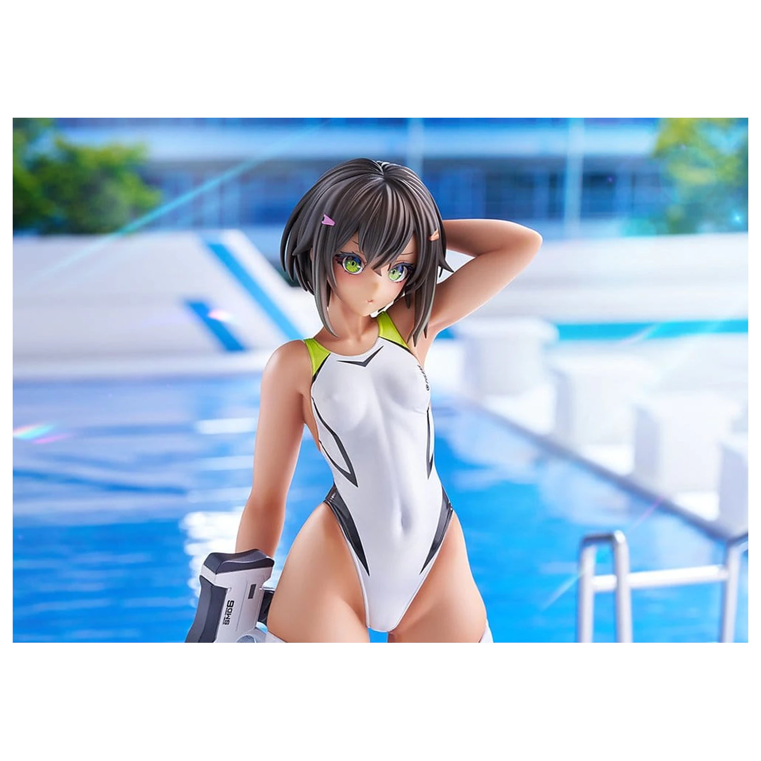 Arms Note PVC Figure 1/7 Buchou-chan of the Swimming Club White Swimsuit Ver. 22 cm product photo