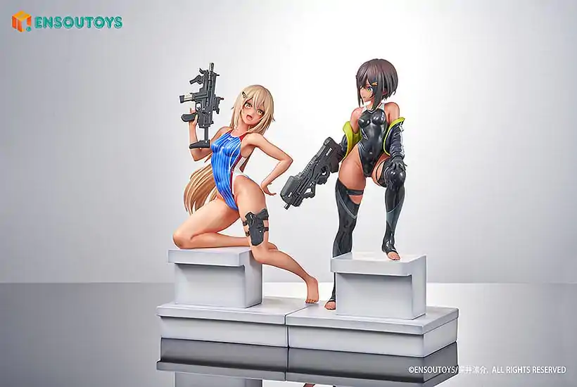 Arms Note Statue 1/7 Swim Team Bucho-chan and Kohai-chan 22 cm termékfotó