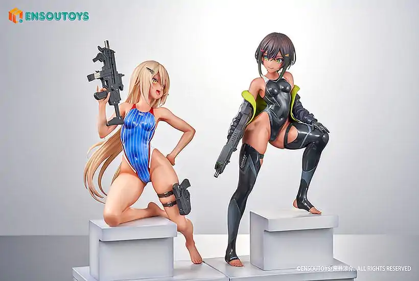 Arms Note Statue 1/7 Swim Team Bucho-chan and Kohai-chan 22 cm termékfotó