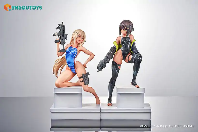 Arms Note Statue 1/7 Swim Team Bucho-chan and Kohai-chan 22 cm termékfotó