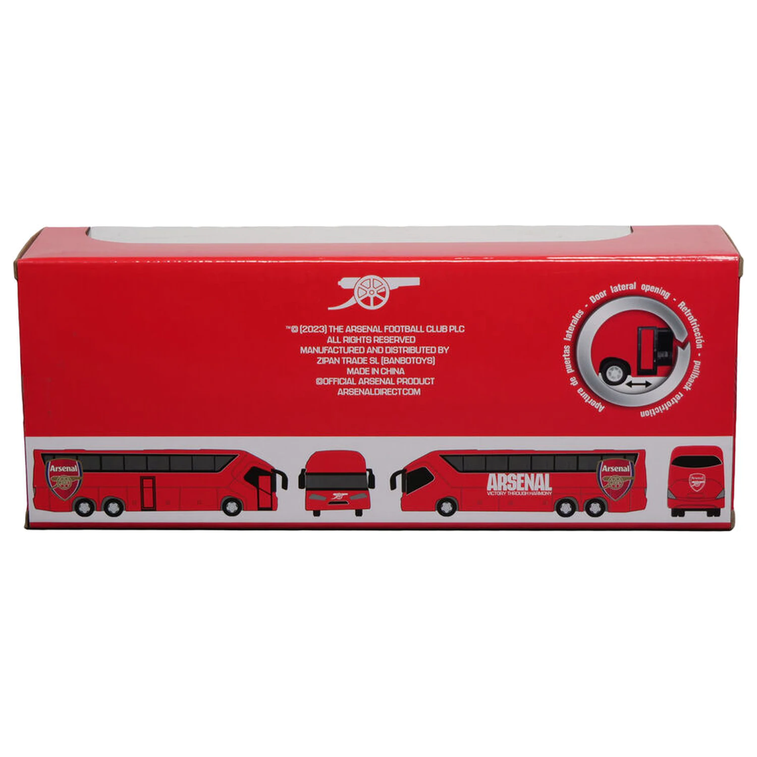Arsenal bus product photo