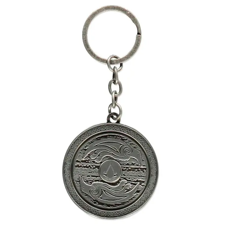 Assasins Creed Valhalla 3D shield metal keychain product photo
