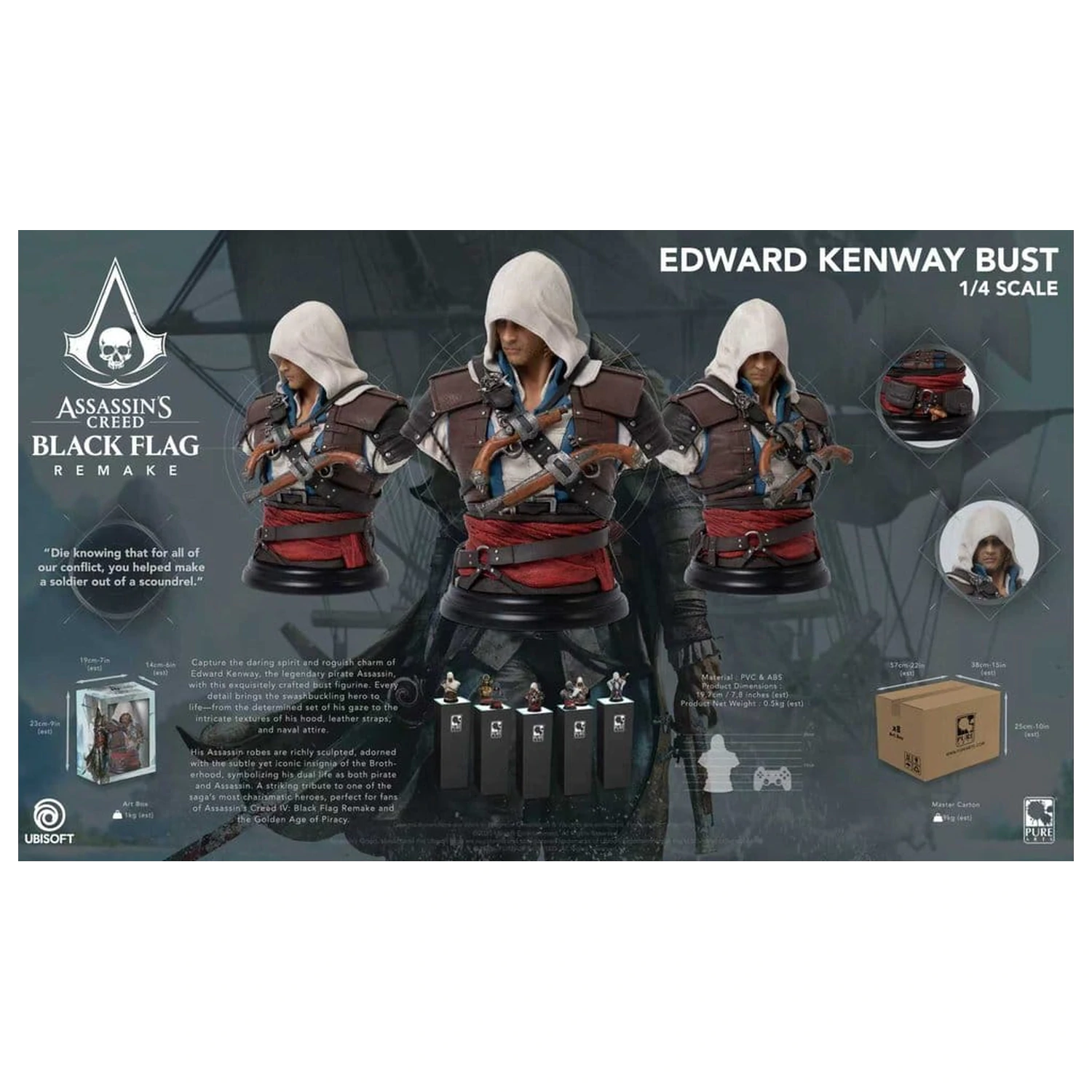 Assassin´s Creed Bust 1/4 Edward product photo