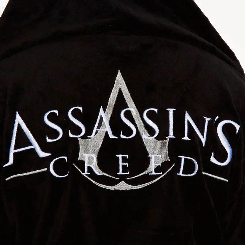 Assassin's Creed Fleece Bathrobe White Logo product photo