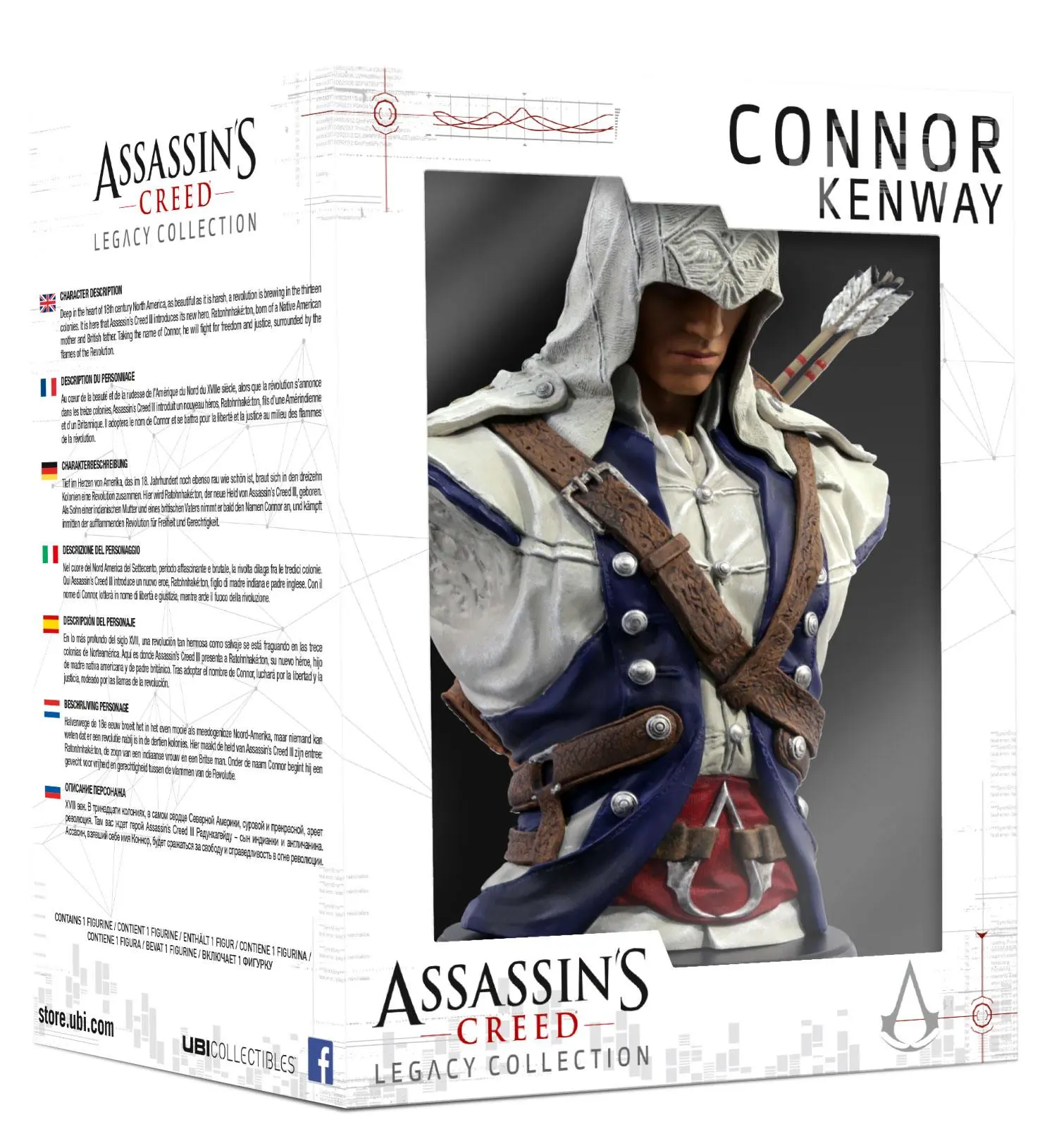 Assassin's Creed Legacy Collection Bust Connor 19 cm product photo